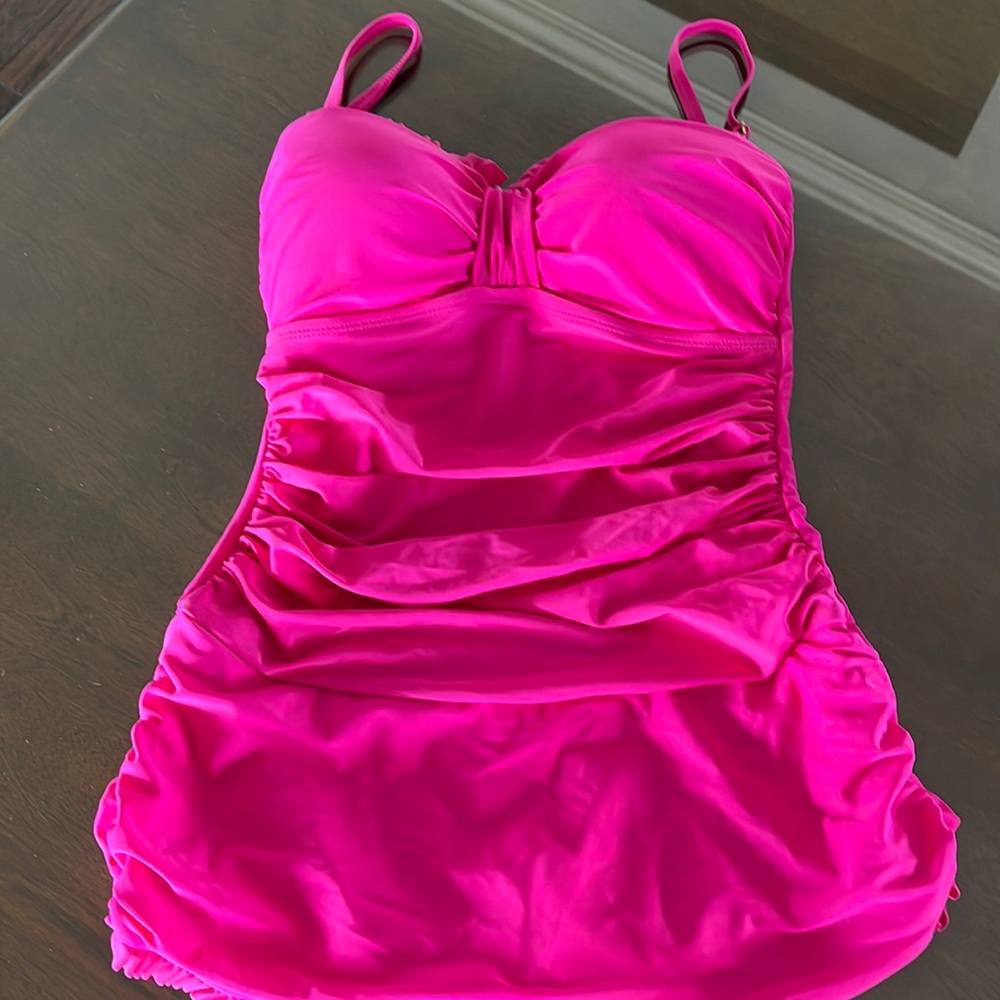 Pink shape wear bathing suit